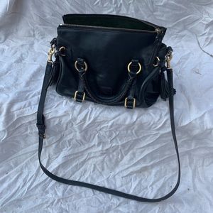 Dooney and Bourke black leather bag